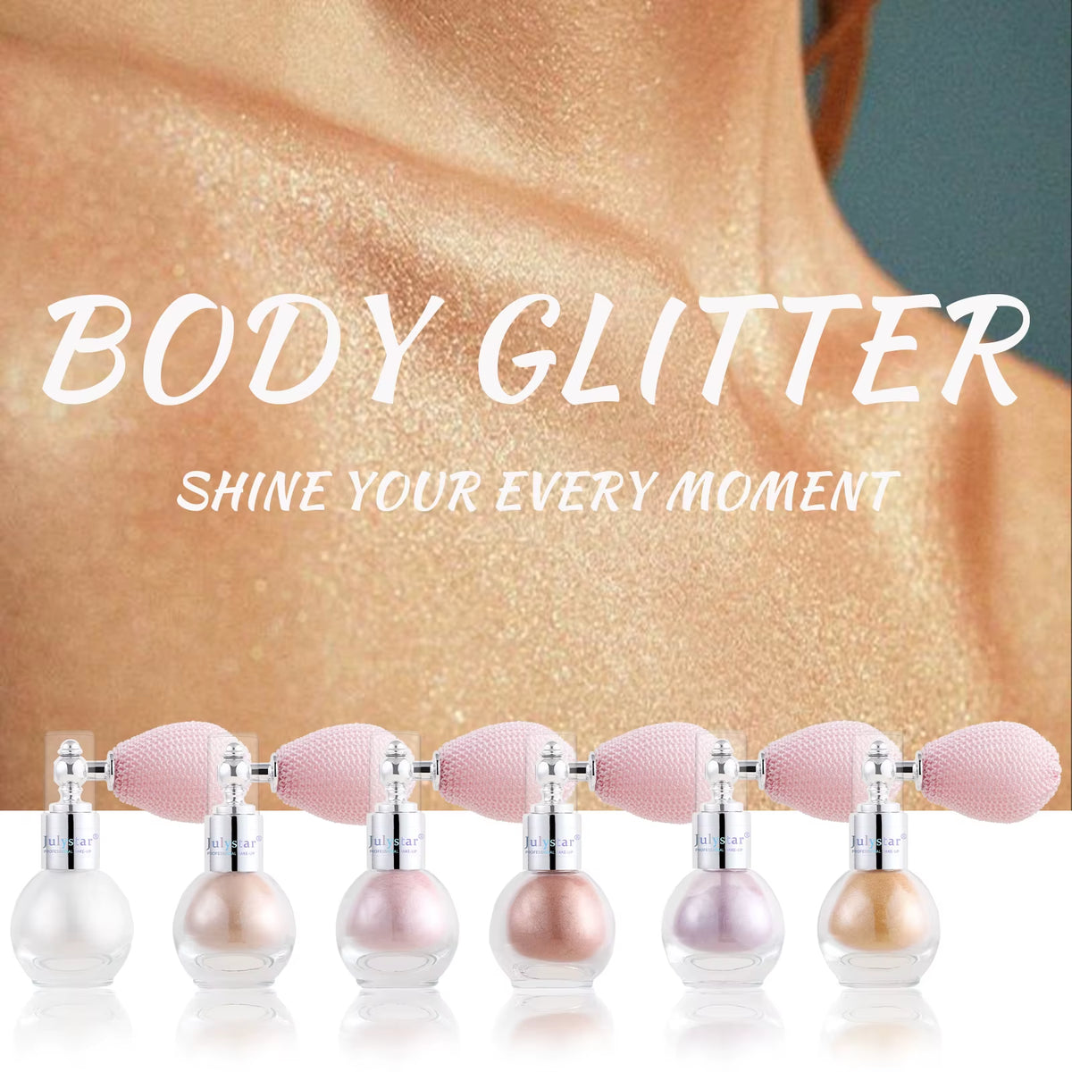 Popular Shimmer Liquid Highlighter Makeup Fine Glitter Brightening Cosmetic for Face Contour and Body Shiny Daily Party Make‑Up