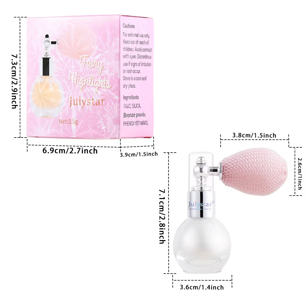 Popular Shimmer Liquid Highlighter Makeup Fine Glitter Brightening Cosmetic for Face Contour and Body Shiny Daily Party Make‑Up