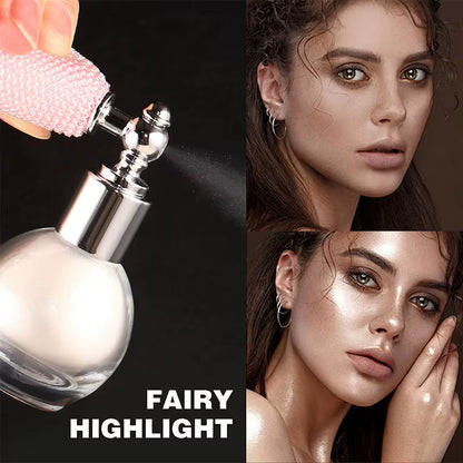 Diamond High Gloss Glitter Spray Highlighter Powder Brighten Polarization Fairy Powder Face Body Illuminator Makeup Cosmetics