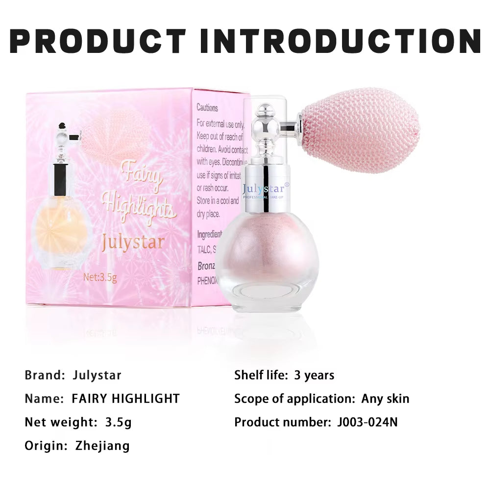 Popular Shimmer Liquid Highlighter Makeup Fine Glitter Brightening Cosmetic for Face Contour and Body Shiny Daily Party Make‑Up