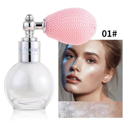 Diamond High Gloss Glitter Spray Highlighter Powder Brighten Polarization Fairy Powder Face Body Illuminator Makeup Cosmetics