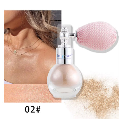 Popular Shimmer Liquid Highlighter Makeup Fine Glitter Brightening Cosmetic for Face Contour and Body Shiny Daily Party Make‑Up