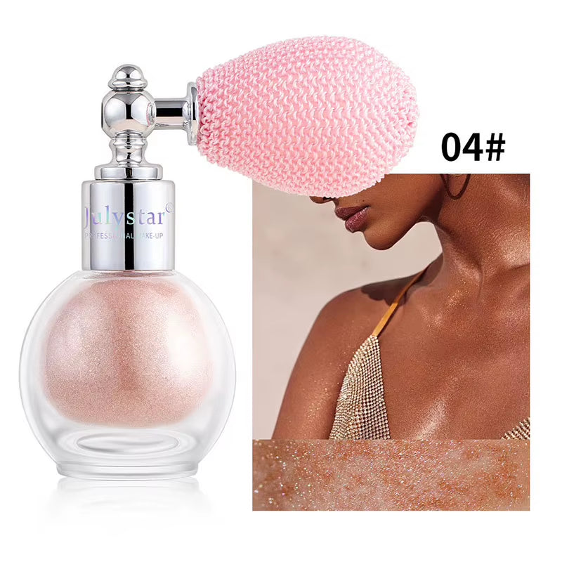 Diamond High Gloss Glitter Spray Highlighter Powder Brighten Polarization Fairy Powder Face Body Illuminator Makeup Cosmetics